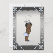 Invitation Petit Prince Baby shower Invitation, tendance, chi (Dos)