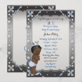 Invitation Petit Prince Baby shower Invitation, tendance, chi (Devant / Derrière)