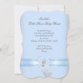 Invitation Petit Prince Baby shower mignon Garçon Garçon ours (Dos)