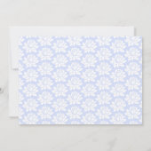 Invitation Petit Prince Bleu Clair Argent Bébé Garçon (Dos)