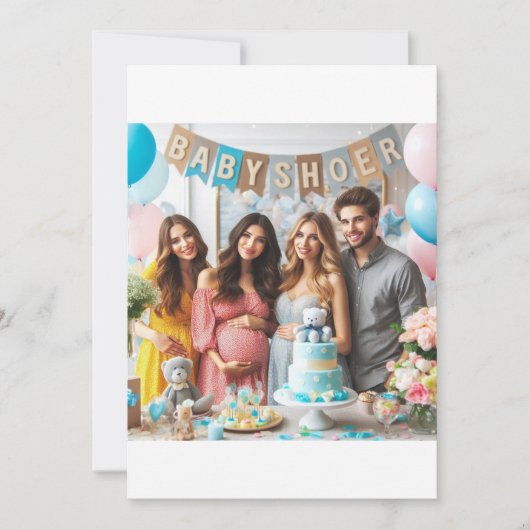 Invitation Petit Prince en route : Baby shower Celebration" (Devant)