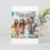 Invitation Petit Prince en route : Baby shower Celebration" (Debout devant)