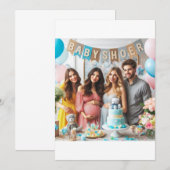 Invitation Petit Prince en route : Baby shower Celebration" (Devant / Derrière)