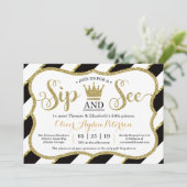 Invitation Petit Prince Sip et voir l'invitation Baby shower (Debout devant)