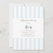 Invitation Petit putter de golf bleu sur le chemin (Devant)