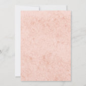 Invitation Petit Rayon De Baby shower Rose Soleil (Dos)