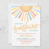 Invitation Petit Rayon De Baby shower Soleil (Devant)