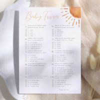 Petit rayon de soleil Bébé Quiz Jeu de douche