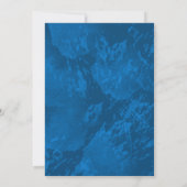 Invitation Petit Rayon Du Baby shower Bleu Soleil (Dos)