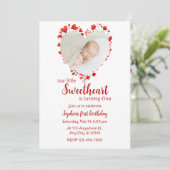 Invitation Petit Saint-Valentin Anniversaire (Debout devant)