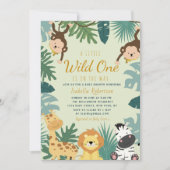 Invitation PETIT SAUVAGE UN | baby shower safari (Devant)