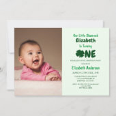 Invitation Petit Shamrock 1er anniversaire (Devant)