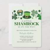 Invitation Petit Shamrock St Patrick's Day Baby shower Invi (Devant)
