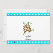 Invitation Petit singe mignon (Dos)