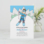 Invitation Petit Skieur (Debout devant)