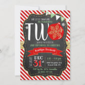 Invitation Petit Snowflake Turning 2 ! Noël 2 Anniversaire (Devant)