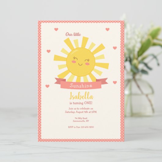 Invitation Petit Soleil (Debout devant)