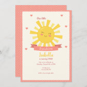 Invitation Petit Soleil (Devant / Derrière)