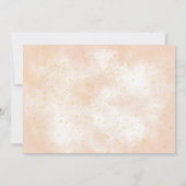 Invitation Petit Soleil Bohème Arc-en-Ciel Étoile Dorée Anniv (Dos)