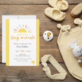 Invitation Petit Soleil Miracle, Premium Baby shower Invitati