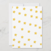 Invitation Petit soleil sur le chemin baby shower (Dos)