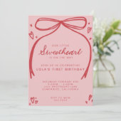 INVITATION PETIT SUEETHEART PREMIER ANNIVERSAIRE (Debout devant)