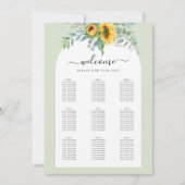 Invitation Petit tableau de sièges (Devant)