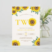 Invitation Petit Tournesol 2e Anniversaire (Debout devant)