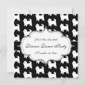Invitation Petit Westie mignon - terriers blancs de montagne (Dos)