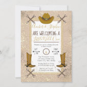 Invitation Petit Wild One Rustic Western Flèches Baby shower (Devant)