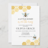 Invitation Petite abeille de miel Baby shower bourdon (Devant)