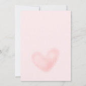 Invitation Petite adorable Valentines rose Baby shower fille (Dos)