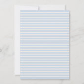 Invitation Petite agneau rustique bébé garçon douche Invitati (Dos)