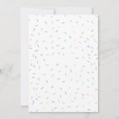 Invitation Petite amoureuse Cupcake rose & Donut Anniversaire (Dos)