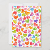 Invitation Petite amoureuse Teddy Bear Valentine Baby shower (Dos)