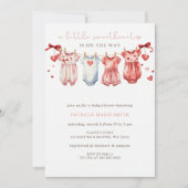 Invitation Petite amoureuse Valentines Baby shower fille (Devant)