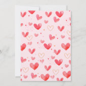 Invitation Petite amoureuse Valentines Baby shower fille (Dos)