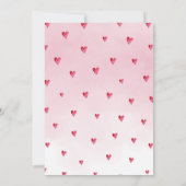 Invitation Petite amoureuse Valentines Baby shower fille (Dos)