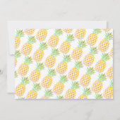 Invitation Petite ananas 1ère photo d'anniversaire (Dos)