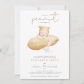 Invitation Petite arachide Aquarelle neutre pour le genre Cha (Devant)