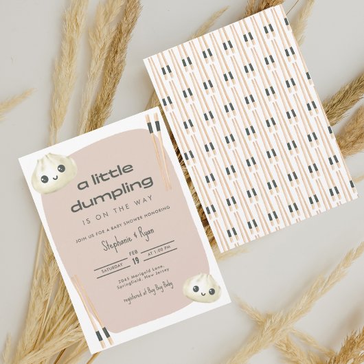 Invitation Petite Baby Shower Dumpling Dim Sum