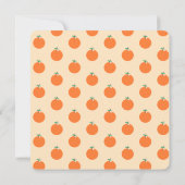 Invitation Petite Baby shower Orange (Dos)
