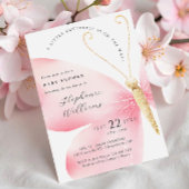 Invitation Petite Baby shower papillon