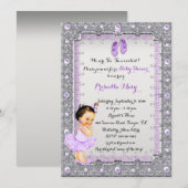 Invitation Petite Ballerina Baby shower Invitation, tendance (Devant / Derrière)