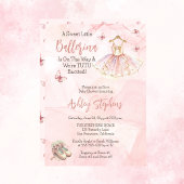 Invitation Petite Ballerina Est En Route Tutu Baby shower