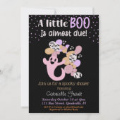 Invitation Petite Boo Rose fille Fantôme Baby shower Invitati (Devant)