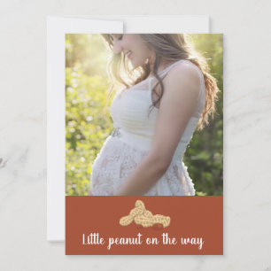 Invitation Petite cacahuète sur le chemin du baby shower