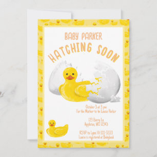 Invitation Petite canard éclosion Bientôt Baby shower Invitat