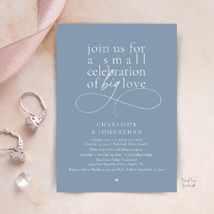 Invitation Petite Célébration de Grand Amour, Minimalisme Élé