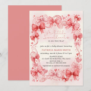 Invitation Petite Chérie Saint-Valentin Fille Baby Shower